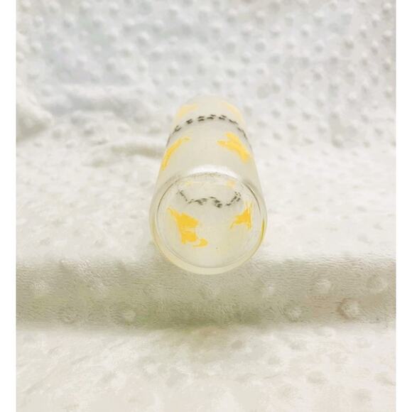 Vintage MCM Libbey's Frosted 12oz Yellow Stallion/Black Stars Tom Collins Glass - Picture 4 of 5